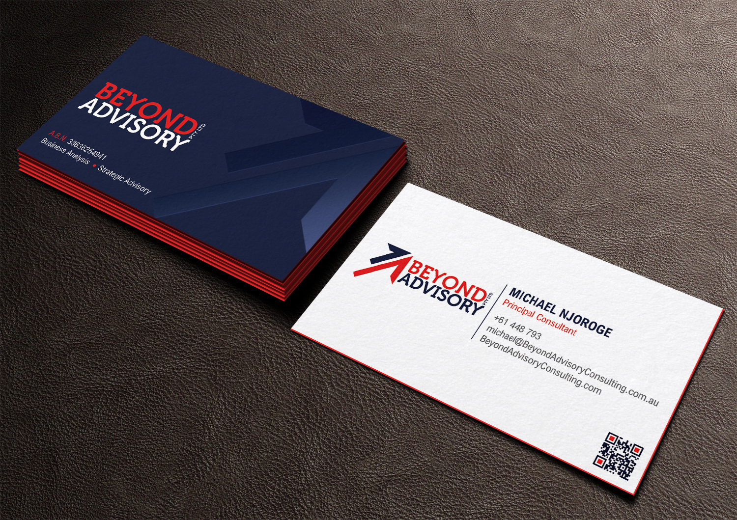 Business Card Design by DesignShout for Beyond Advisory Consulting  | Design #25203441