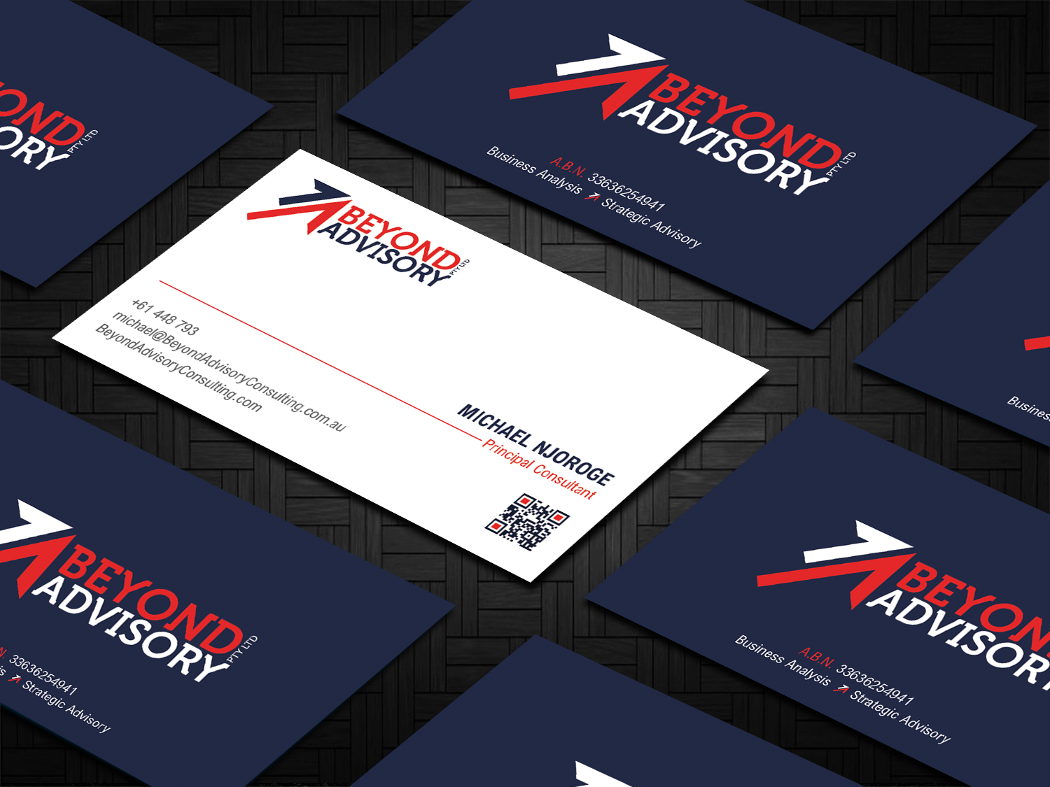 Business Card Design by DesignShout for Beyond Advisory Consulting  | Design #25203593