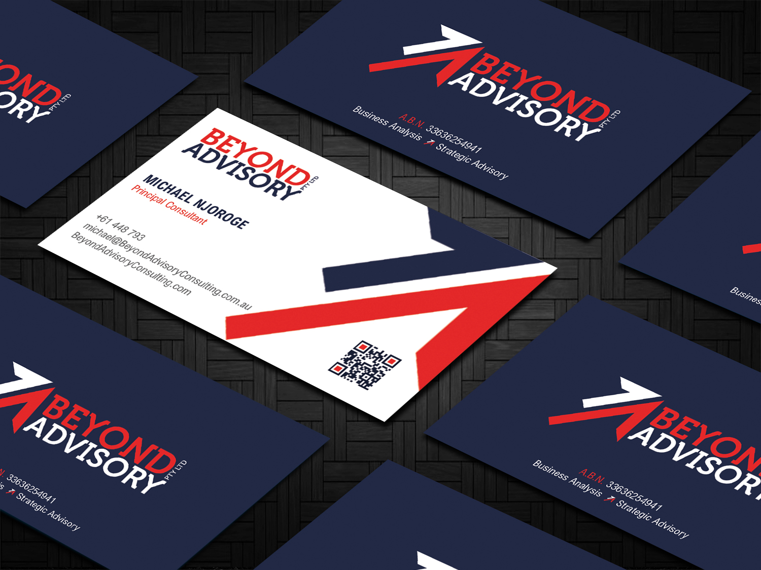 Business Card Design by DesignShout for Beyond Advisory Consulting  | Design #25203624