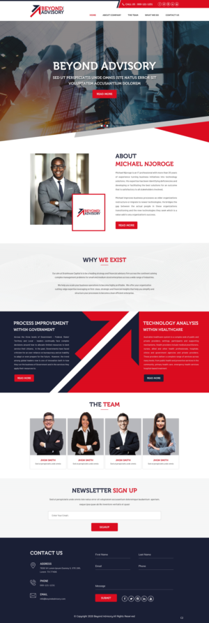 Web Design by pb for Beyond Advisory Consulting  | Design: #25182052
