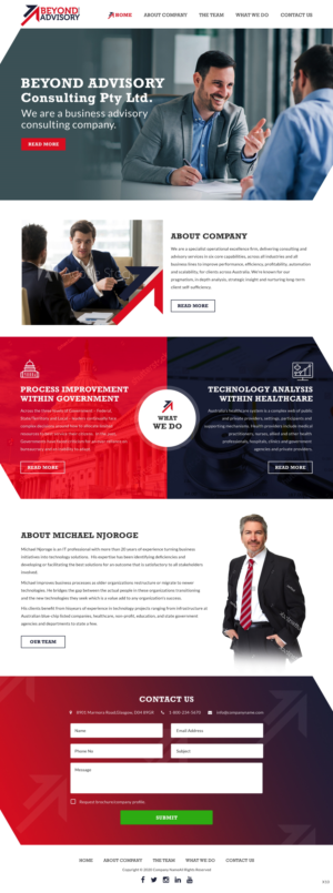 Web Design by pb for Beyond Advisory Consulting  | Design: #25182062
