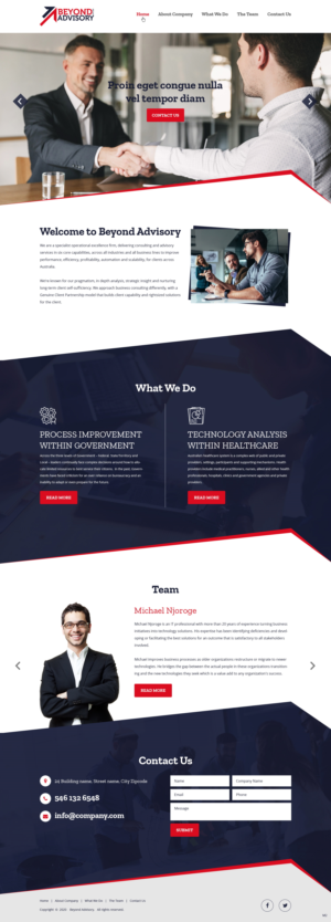 Web Design by pb for Beyond Advisory Consulting  | Design: #25182063