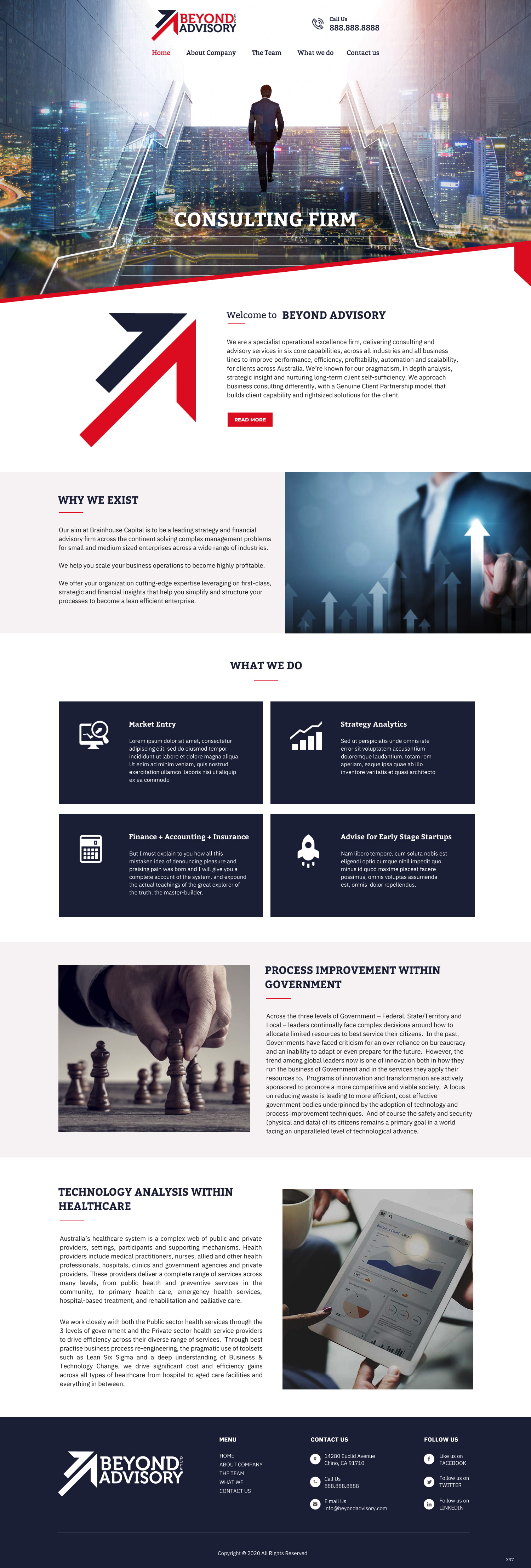 Web Design by pb for Beyond Advisory Consulting  | Design #25182067
