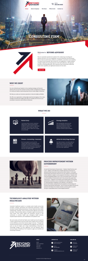Web Design by pb for Beyond Advisory Consulting  | Design: #25182067