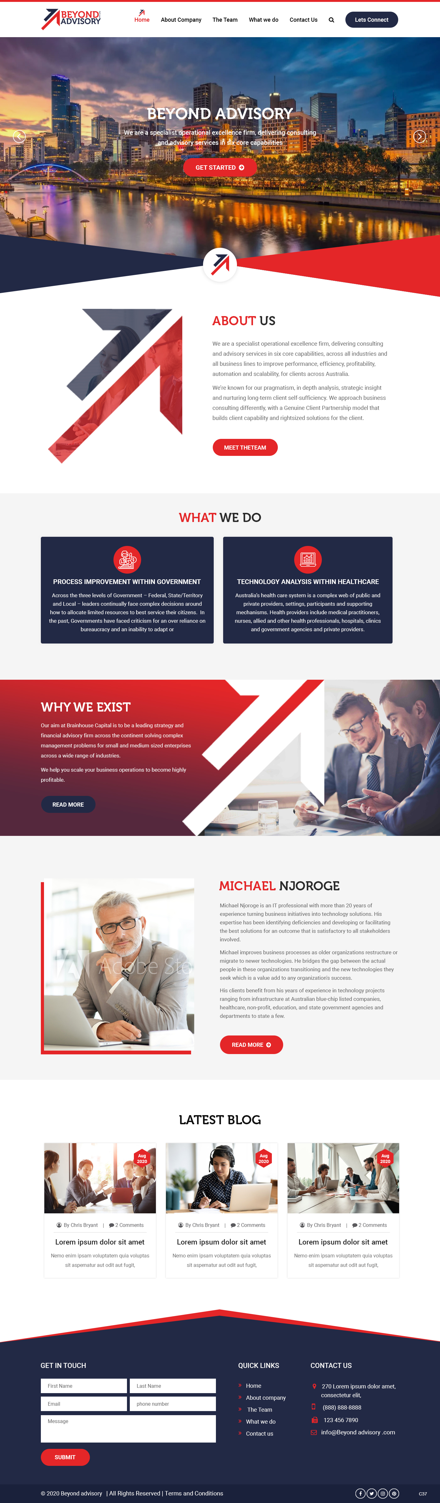 Web Design by pb for Beyond Advisory Consulting  | Design #25187184