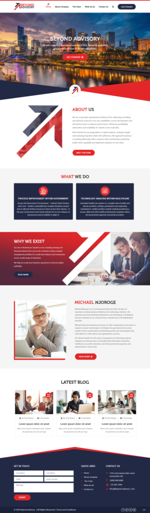 Web Design by pb for Beyond Advisory Consulting  | Design: #25187184