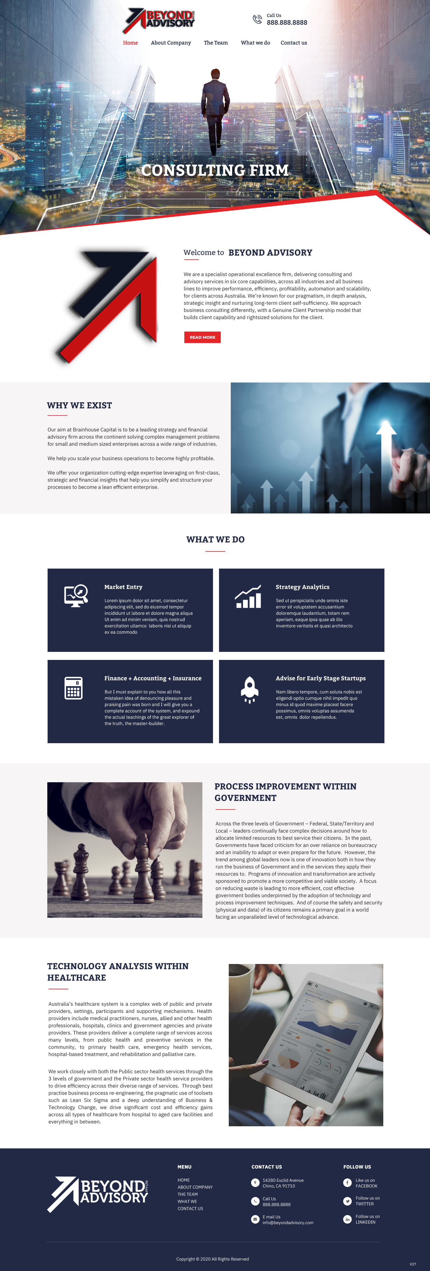 Web Design by pb for Beyond Advisory Consulting  | Design: #25210576