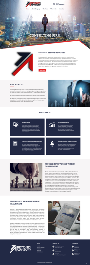 Web Design by pb for Beyond Advisory Consulting  | Design: #25210578