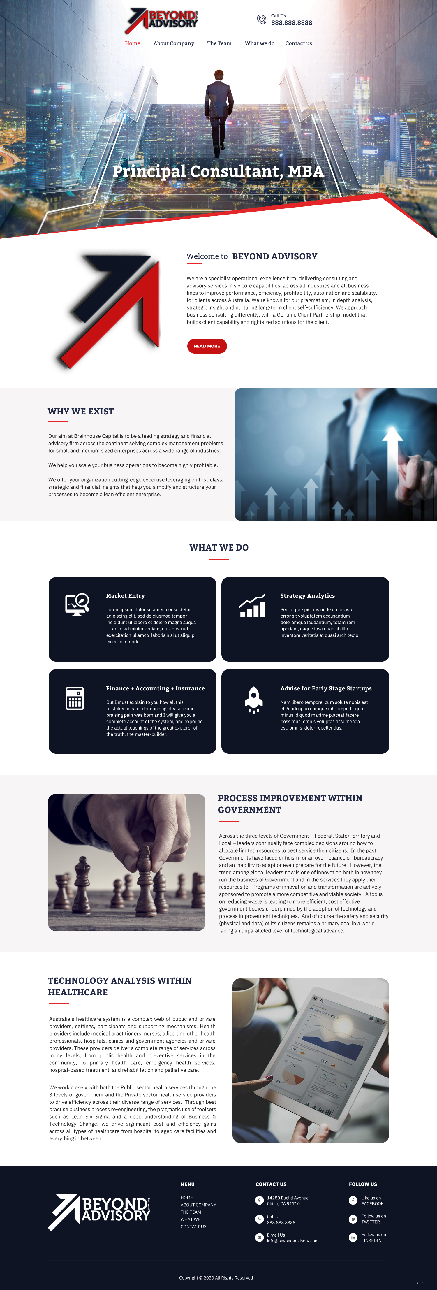 Web Design by pb for Beyond Advisory Consulting  | Design #25221682
