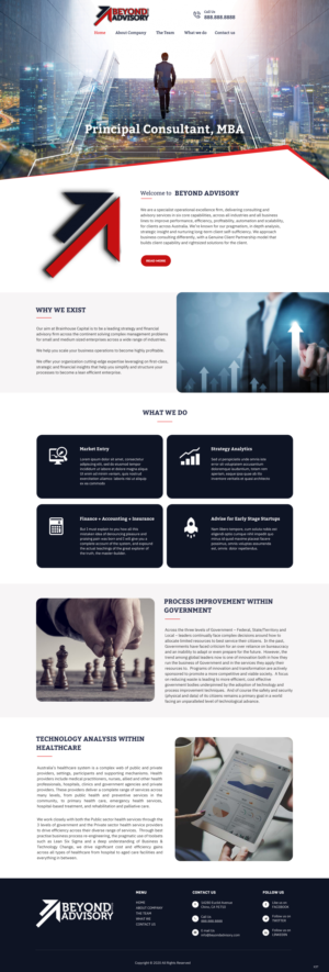 Web Design by pb for Beyond Advisory Consulting  | Design: #25221682