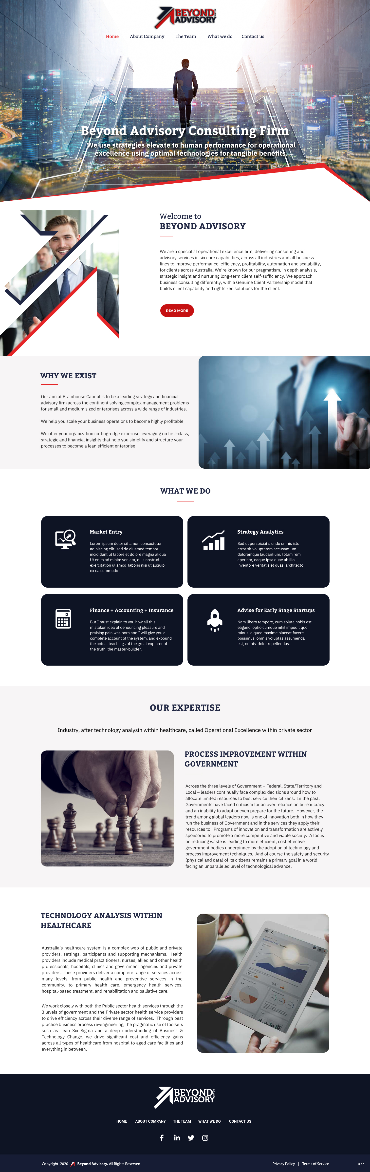 Diseño Web por pb para Beyond Advisory Consulting  | Diseño #25240163