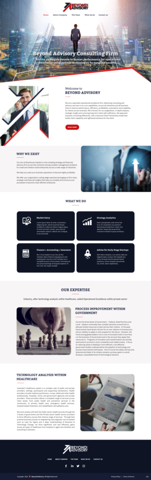 Web Design by pb for Beyond Advisory Consulting  | Design: #25240163