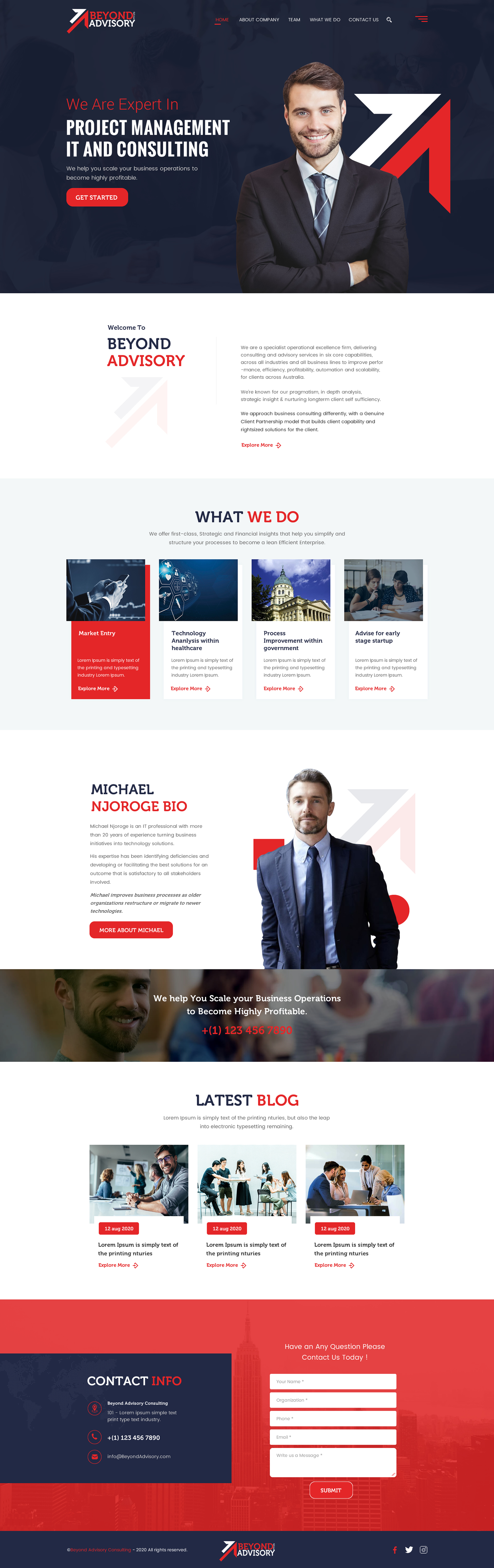 Diseño Web por rightway para Beyond Advisory Consulting  | Diseño #25181835