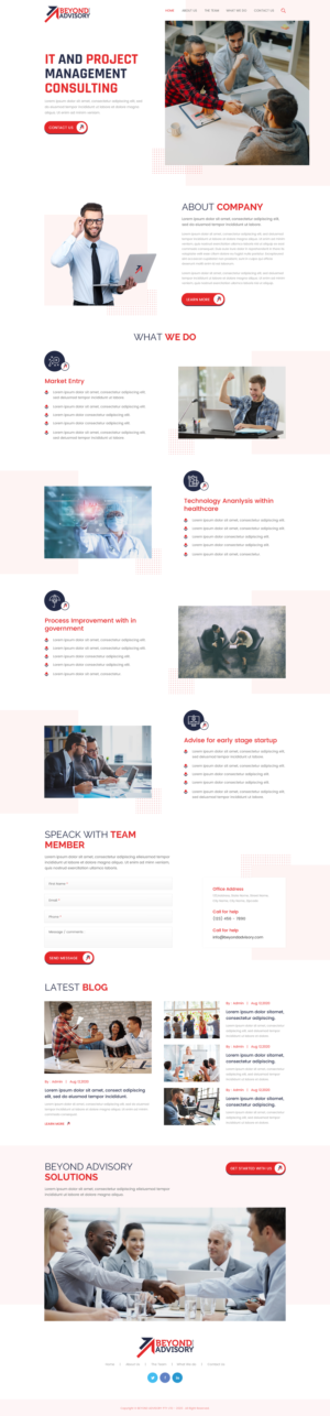 Web Design by rightway for Beyond Advisory Consulting  | Design: #25181836