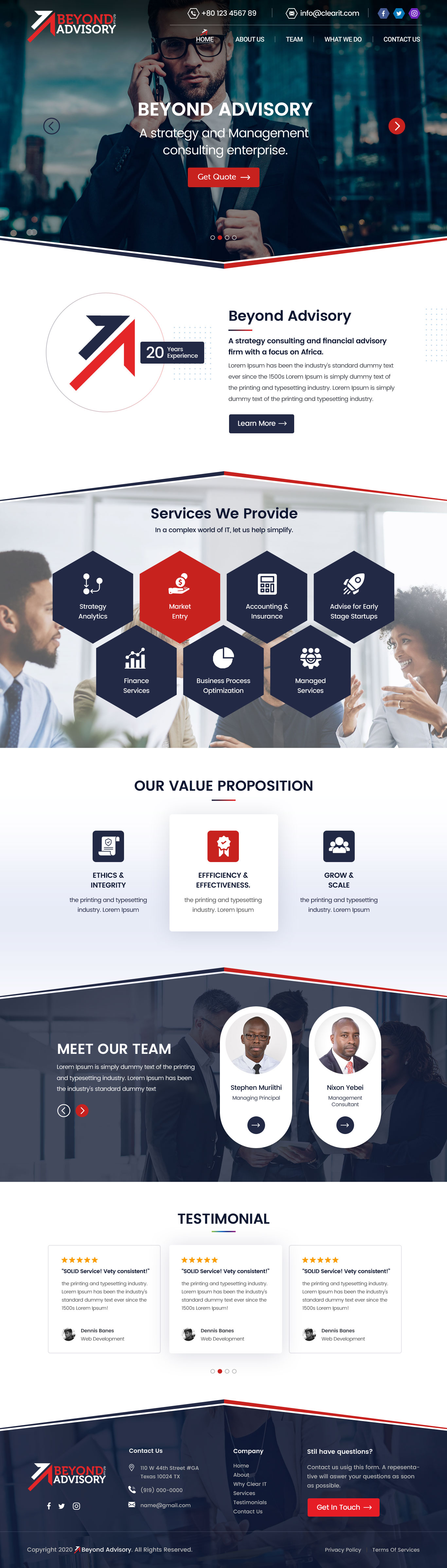 Web Design by Shijo John for Beyond Advisory Consulting  | Design #25187453