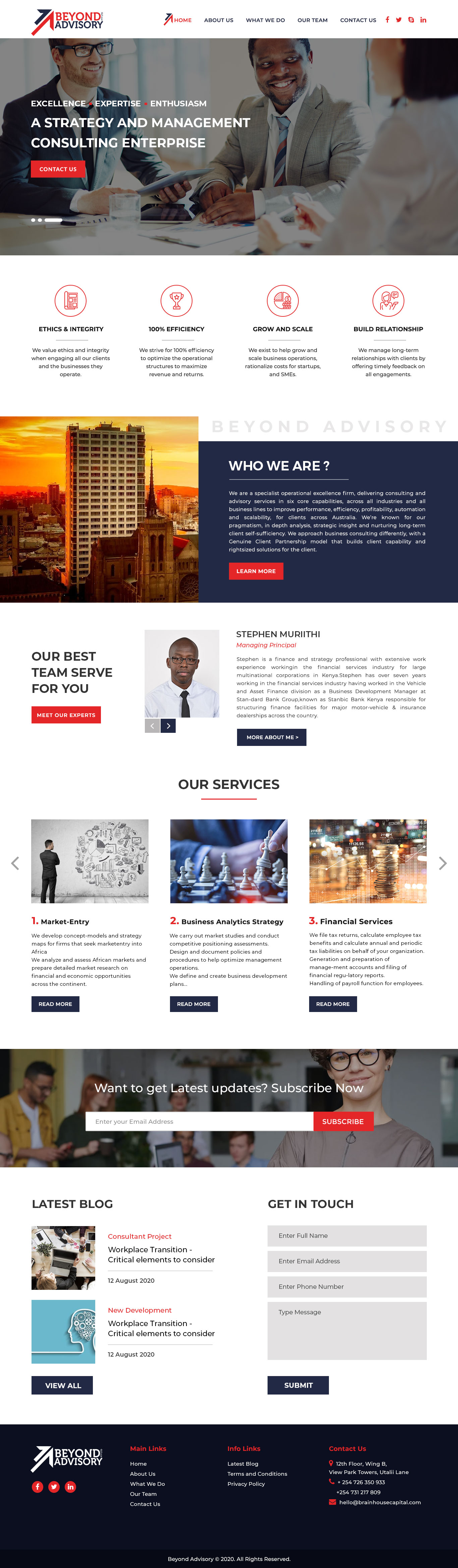 Web Design by Creative Slices for Beyond Advisory Consulting  | Design #25180087