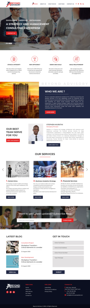 Web Design by Creative Slices for Beyond Advisory Consulting  | Design: #25180087
