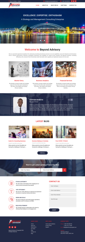 Web Design by Creative Slices for Beyond Advisory Consulting  | Design #25194290