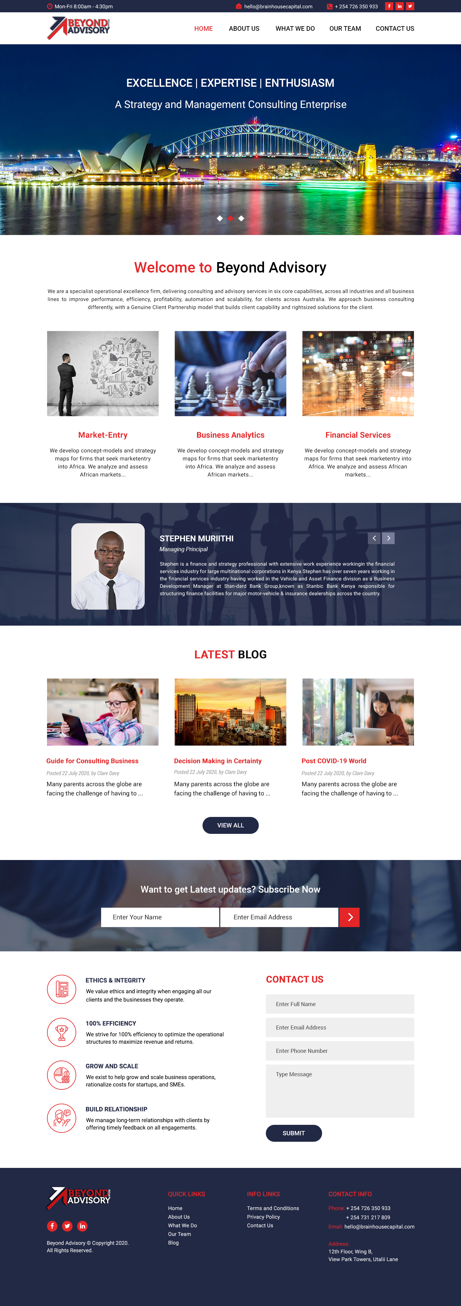 Web Design by Creative Slices for Beyond Advisory Consulting  | Design #25207952