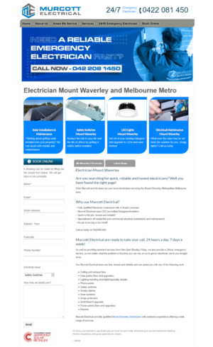 Banner-Design von JK18 für Murcott Electrical Pty Ltd | Design: #25176774