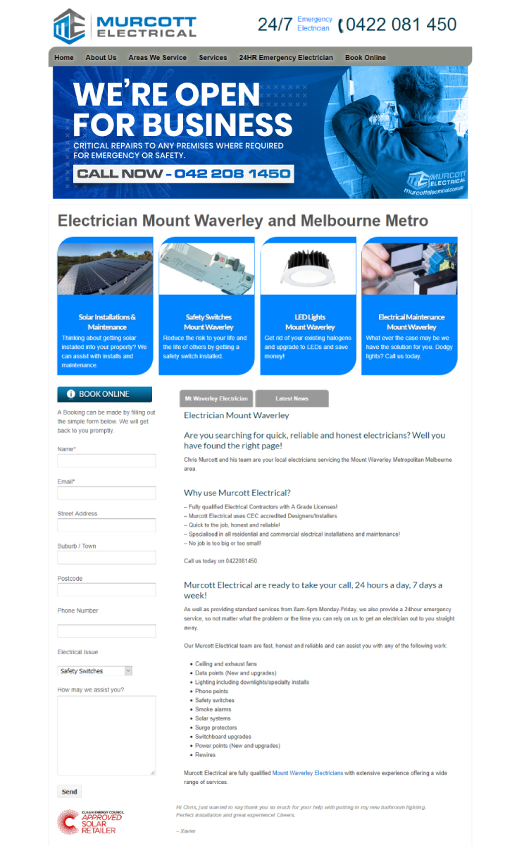 Banner Ad Design by JK18 for Murcott Electrical Pty Ltd | Design #25183914