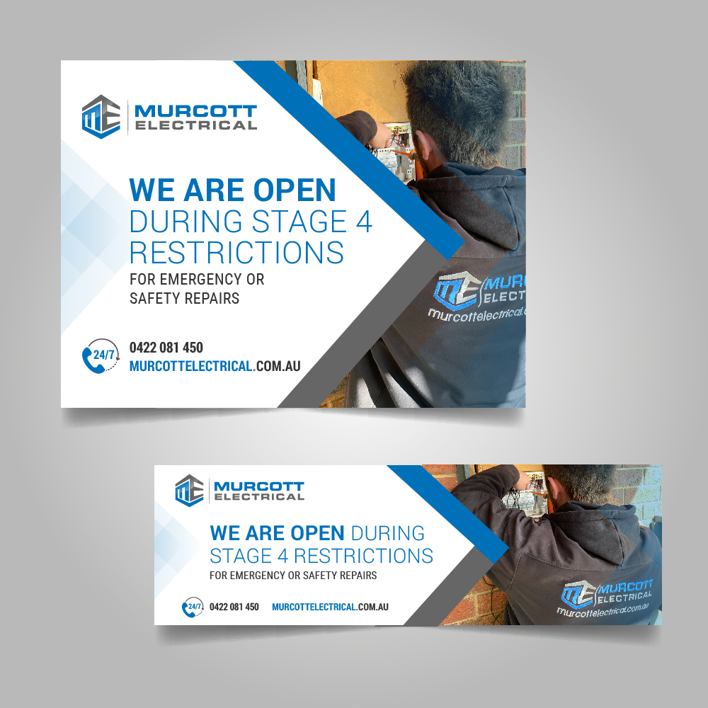 Banner-Design von Ivelina Tsvetkova für Murcott Electrical Pty Ltd | Design: #25186317