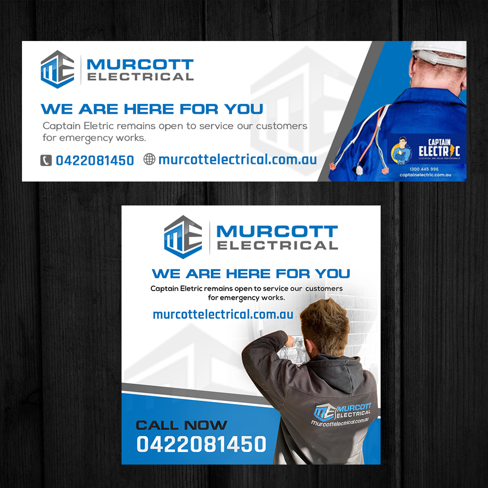 Banner-Design von RAMDHONU für Murcott Electrical Pty Ltd | Design #25170188
