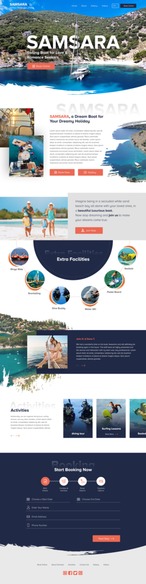 Samsara sailing boat for love and romance seekers* | Web Design by WP Cube