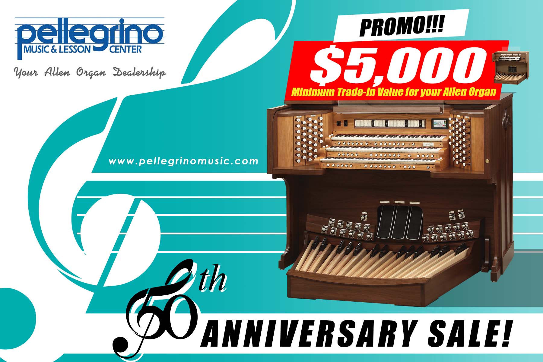 Postcard Design by jim120493 for Pellegrino Music Center | Design #25215512