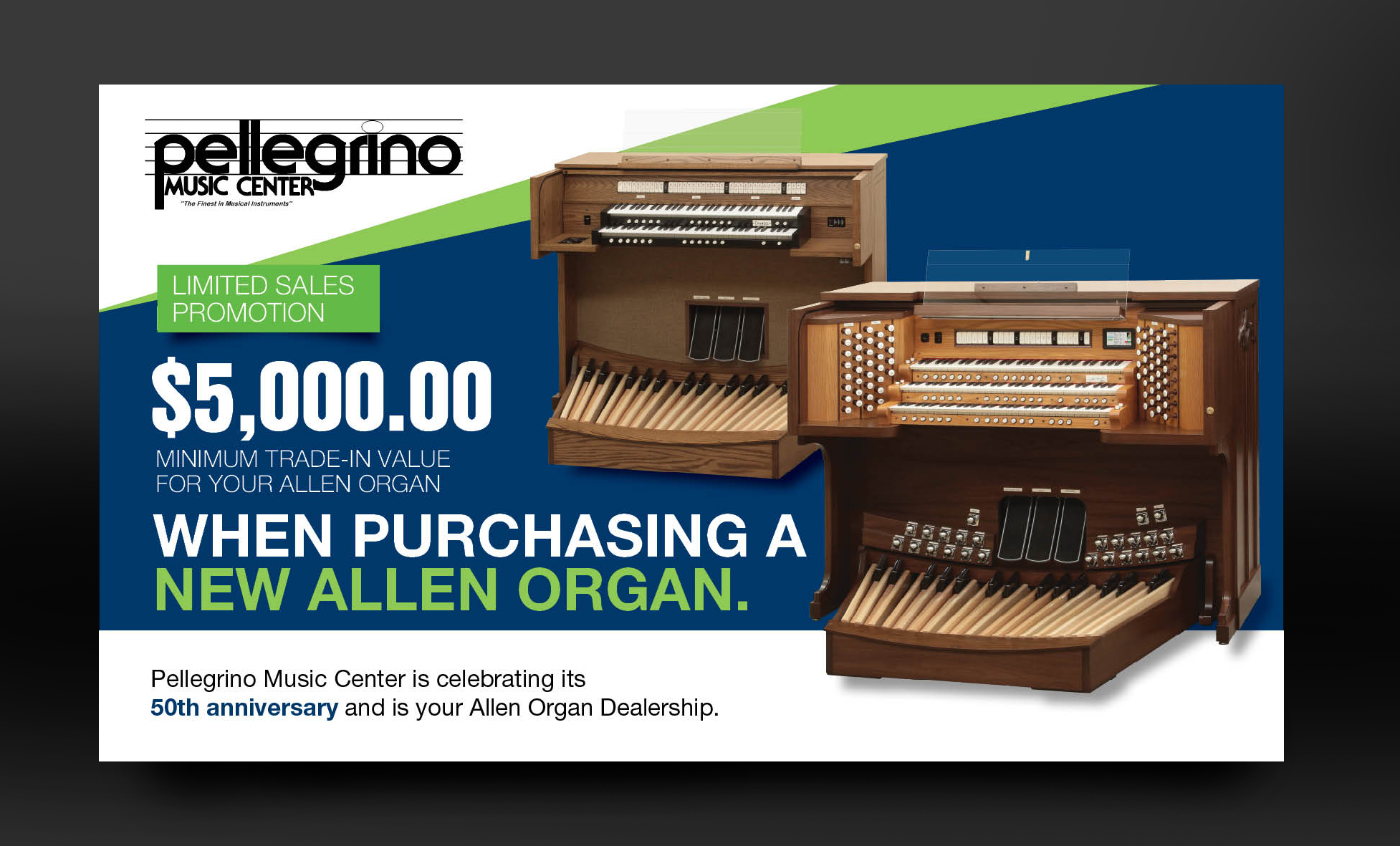 Postcard Design by rkailas for Pellegrino Music Center | Design #25209287