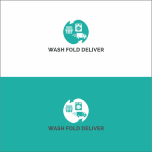 Logo for WashFoldDeliverCA.com | Grafik-Design von Fine Graphics House