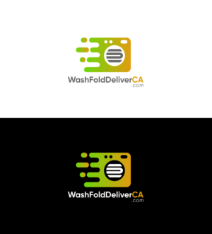 Logo for WashFoldDeliverCA.com | Graphic Design by aberyor