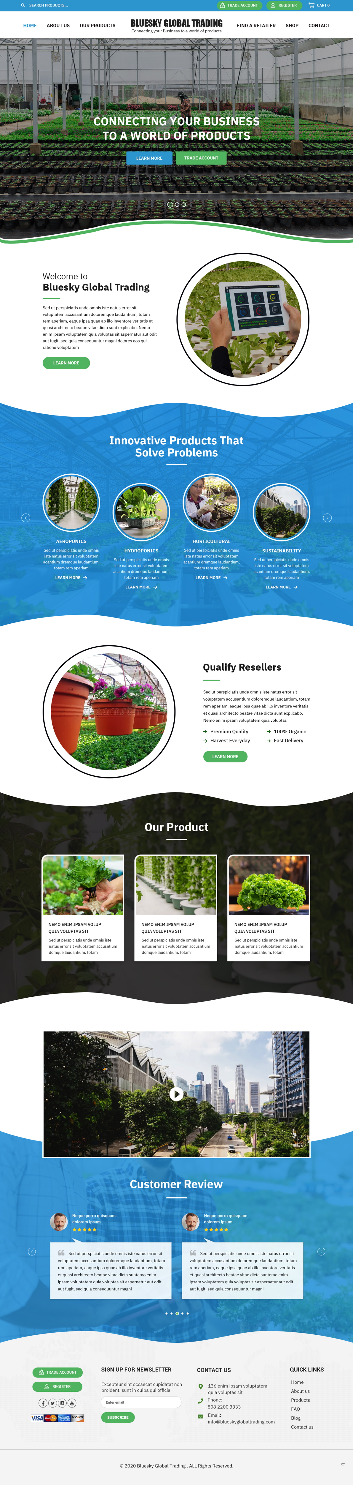 Web Design by pb for Blue Sky Global Trading Pty Ltd | Design #25210725
