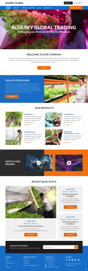 Web Design by pb for Blue Sky Global Trading Pty Ltd | Design: #25210726
