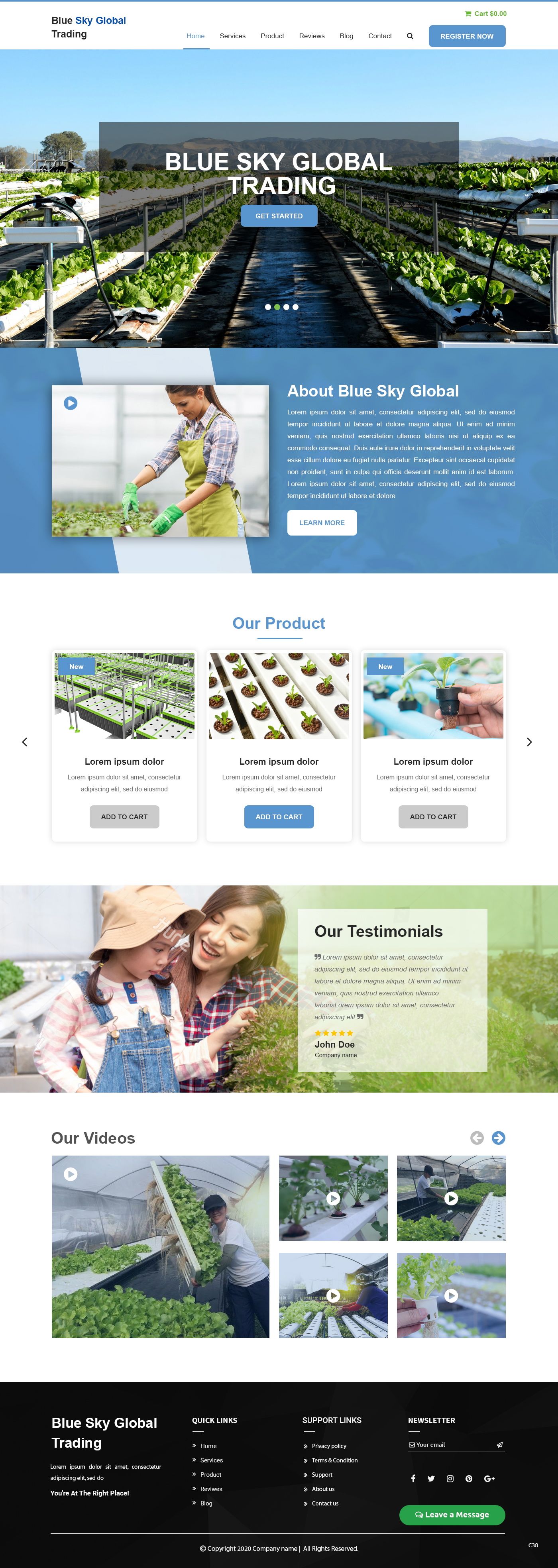 Web Design by pb for Blue Sky Global Trading Pty Ltd | Design #25211792