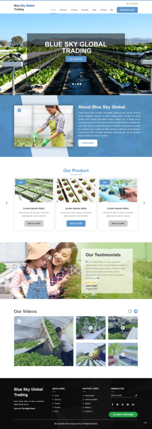 Web Design by pb for Blue Sky Global Trading Pty Ltd | Design: #25211792