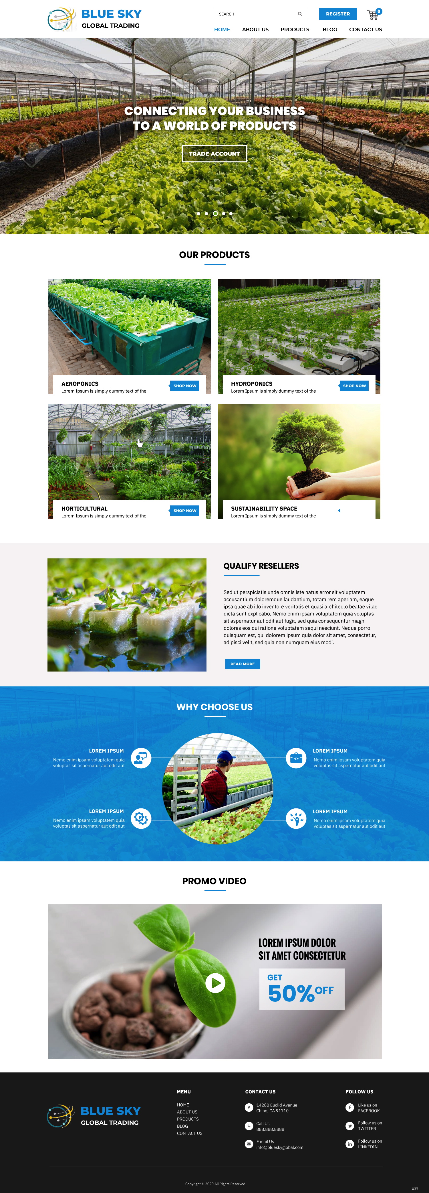 Web Design by pb for Blue Sky Global Trading Pty Ltd | Design #25211795