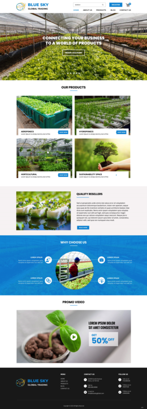 Web Design by pb for Blue Sky Global Trading Pty Ltd | Design: #25211795