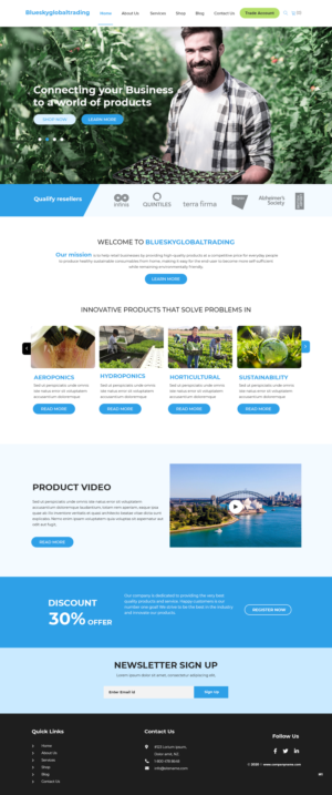 Web Design by pb for Blue Sky Global Trading Pty Ltd | Design: #25215822