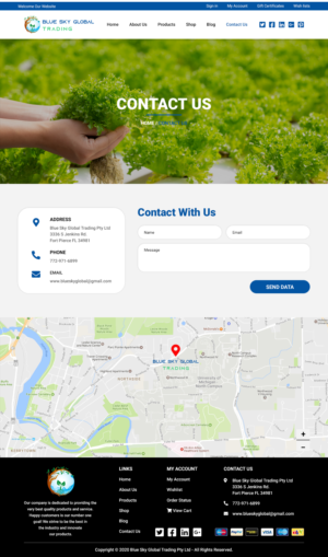 Web Design by Creative Slices for Blue Sky Global Trading Pty Ltd | Design: #25270381