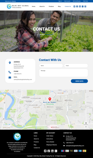Web Design by Creative Slices for Blue Sky Global Trading Pty Ltd | Design: #25284357