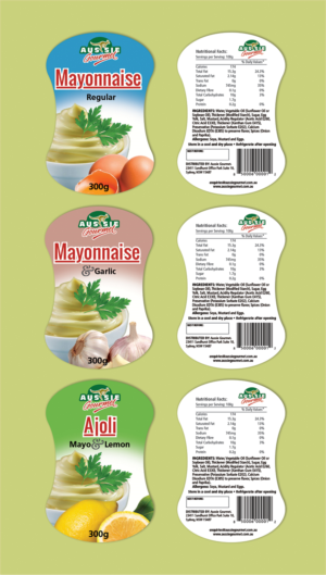 Range of Mayonise Bottles | Graphic Design by The Freelance Designer