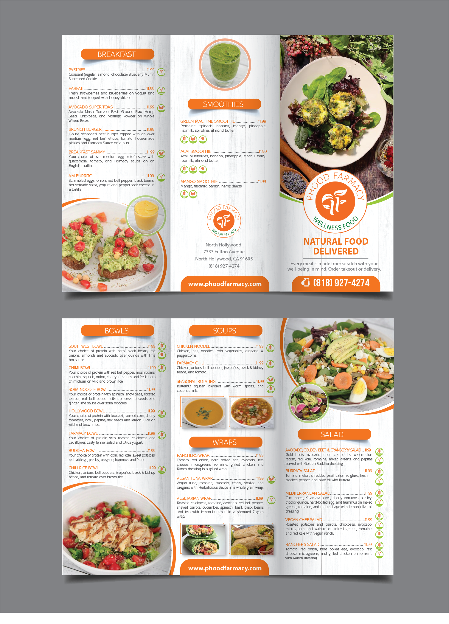 Menu Design by alex989 for this project | Design #25210896