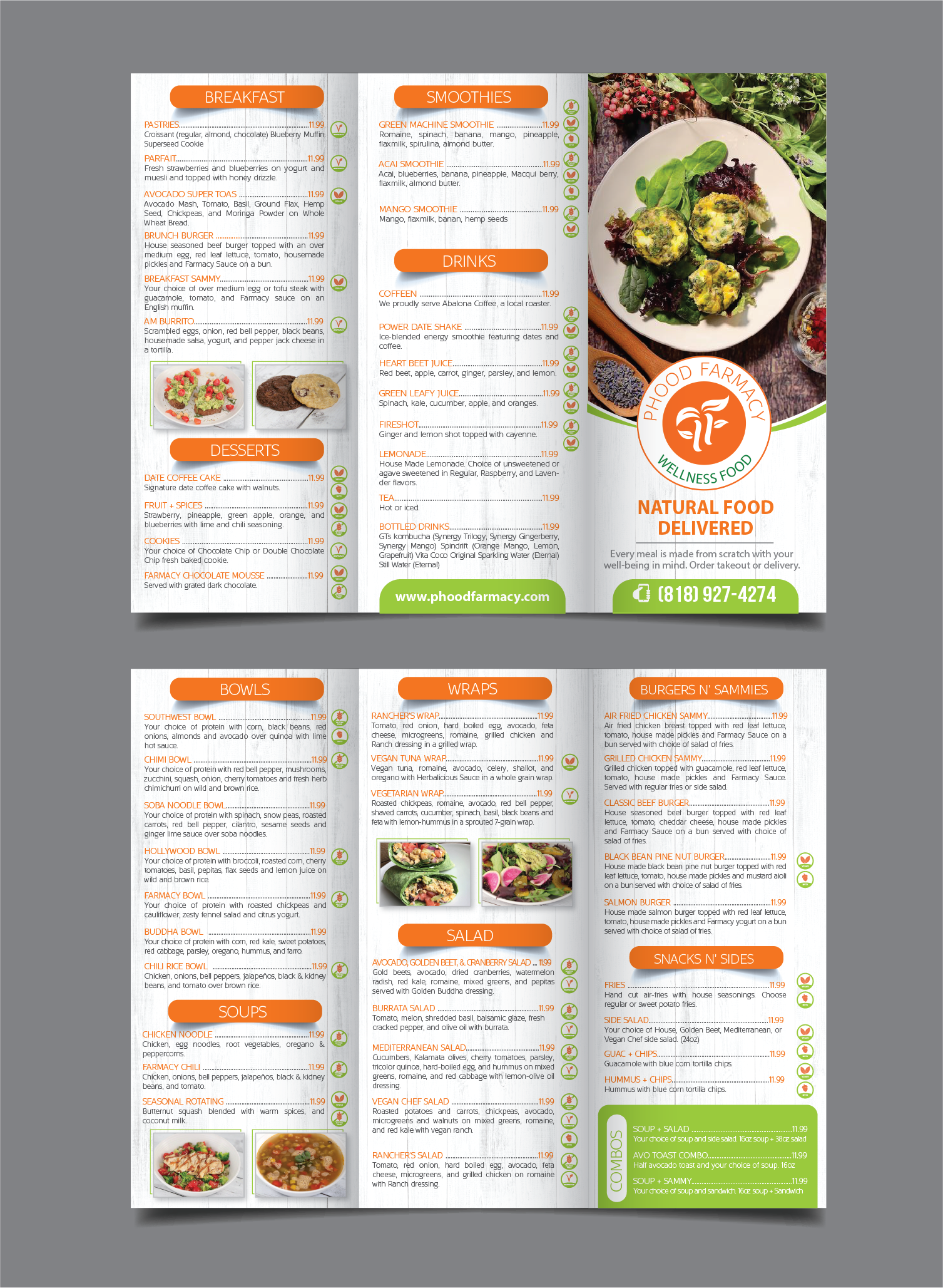 Menu Design by alex989 for this project | Design #25211573