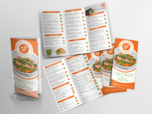 Design a menu for health restaurant | Menu Design by Ena