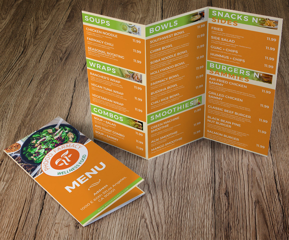 Menu Design by Prakhar Patel for this project | Design #25206041