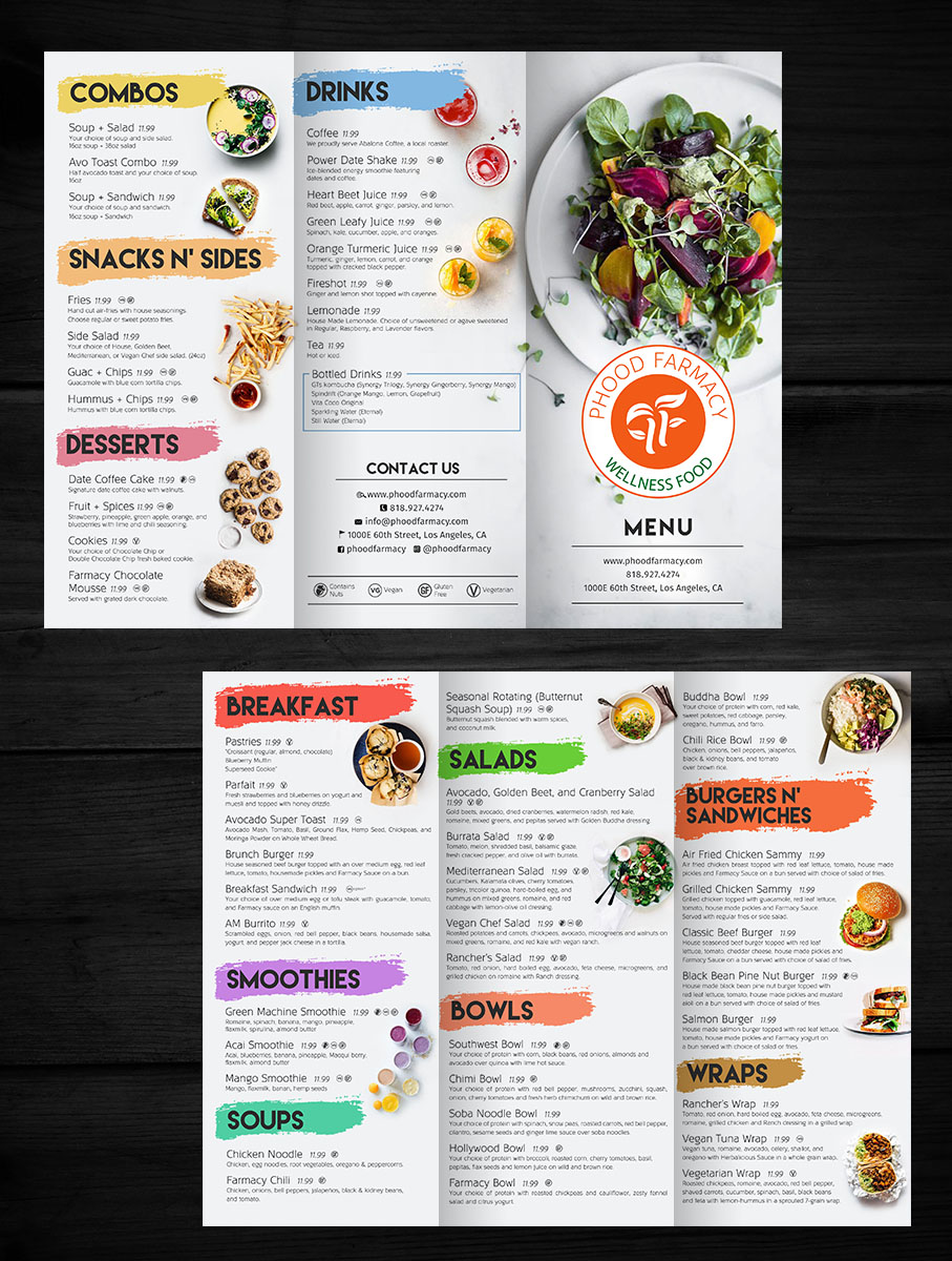 Menu Design by rug for this project | Design #25219384