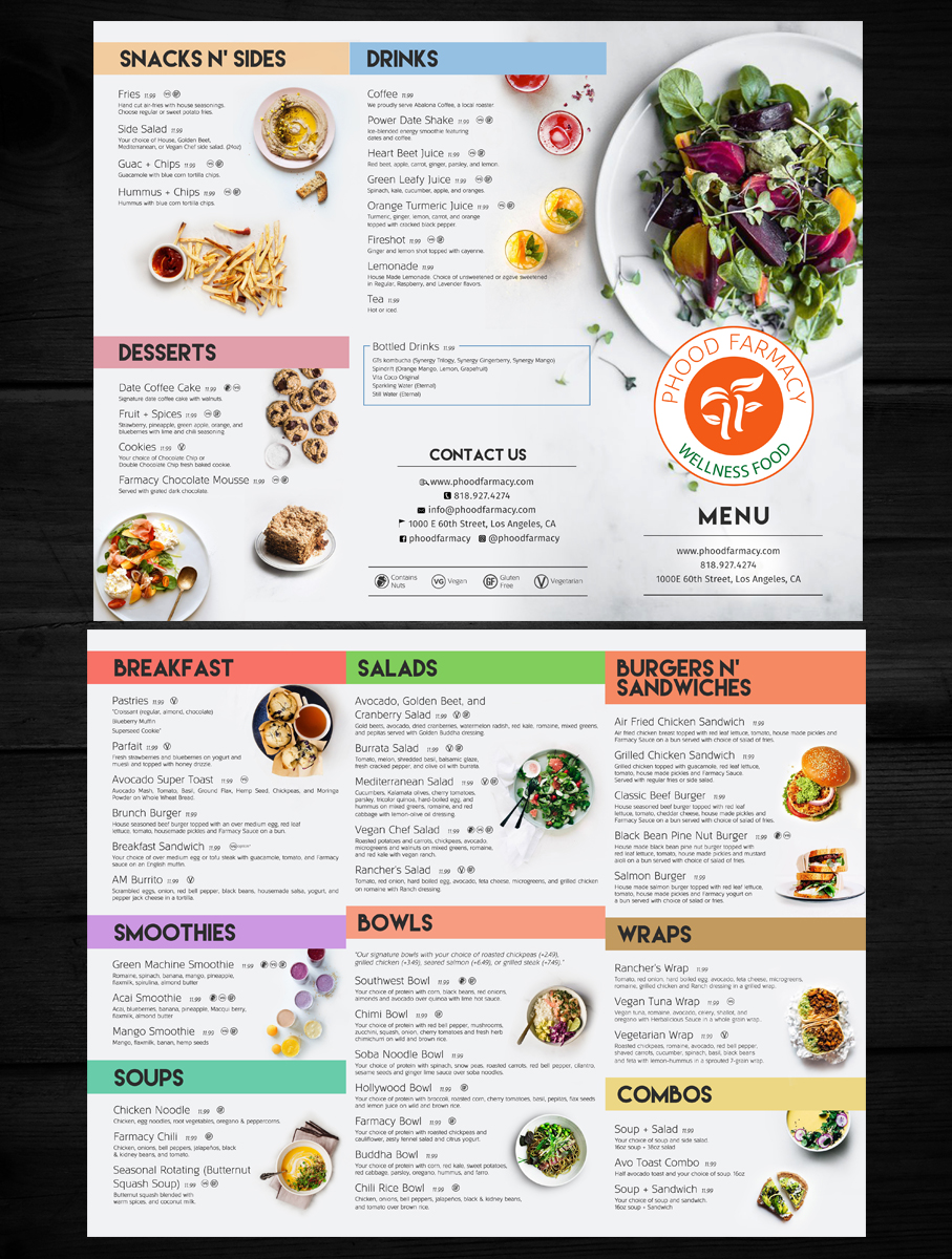 Menu Design by rug for this project | Design #25294070