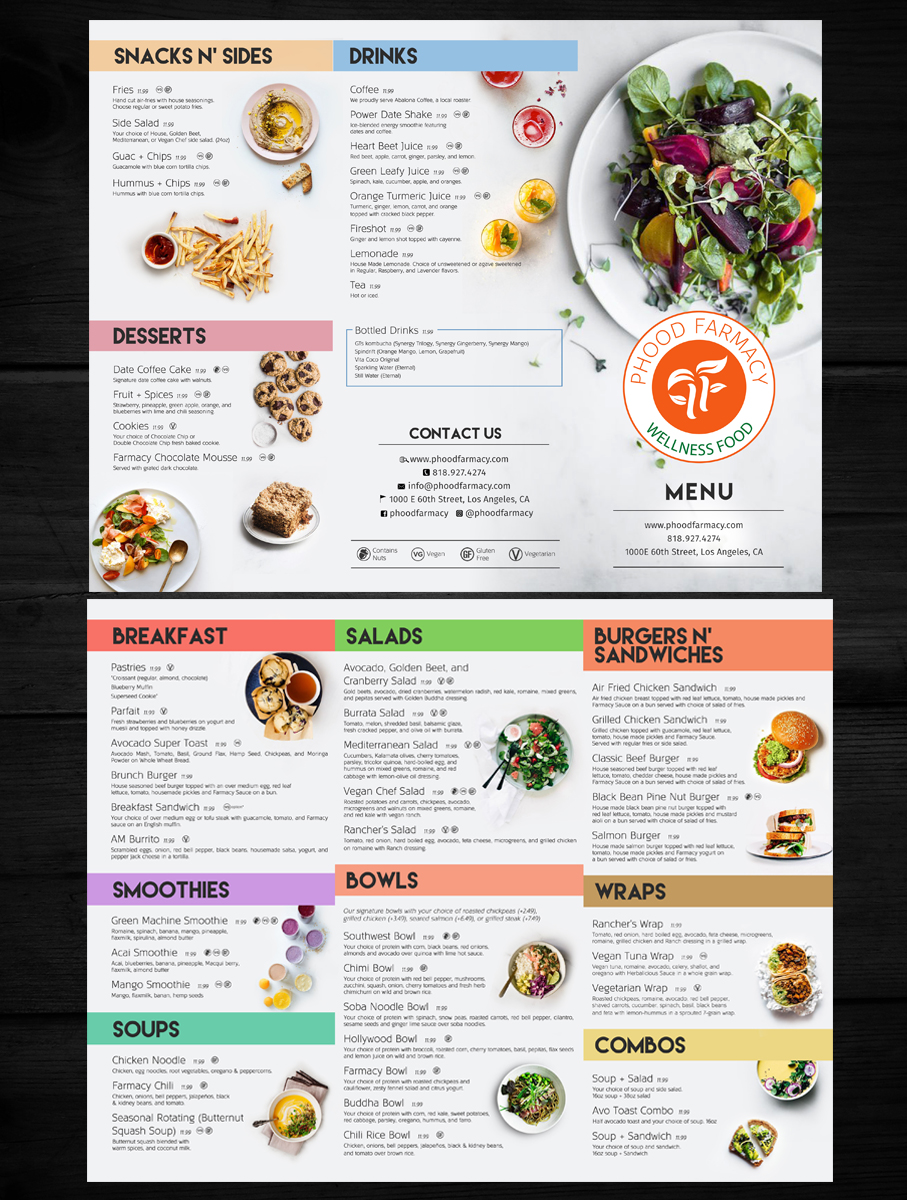 Menu Design by rug for this project | Design #25303266