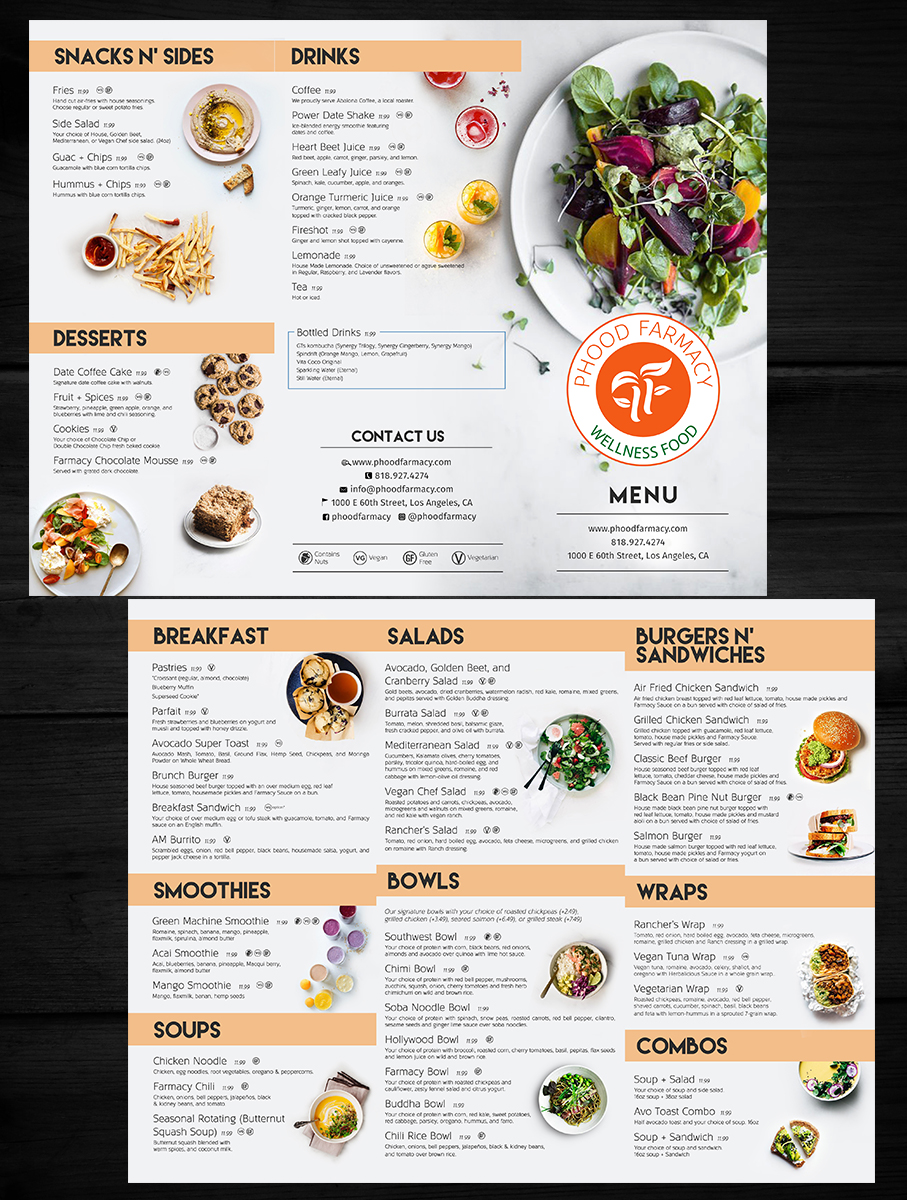 Menu Design by rug for this project | Design #25305920
